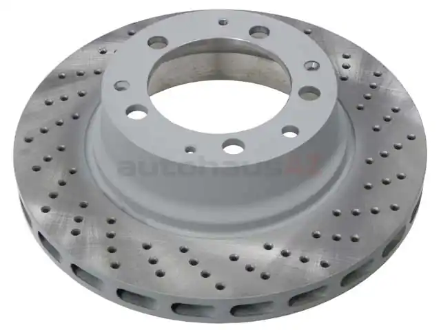 Sebro Coated 93035204601, 205192C Disc Brake Rotor; Rear Right; Directional; Vented; Cross-Drilled - Porsche Best Price
