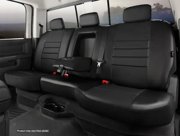 Warranty Included Fia SL62-70 BLK/BLK LeatherLite™ Custom Seat Cover