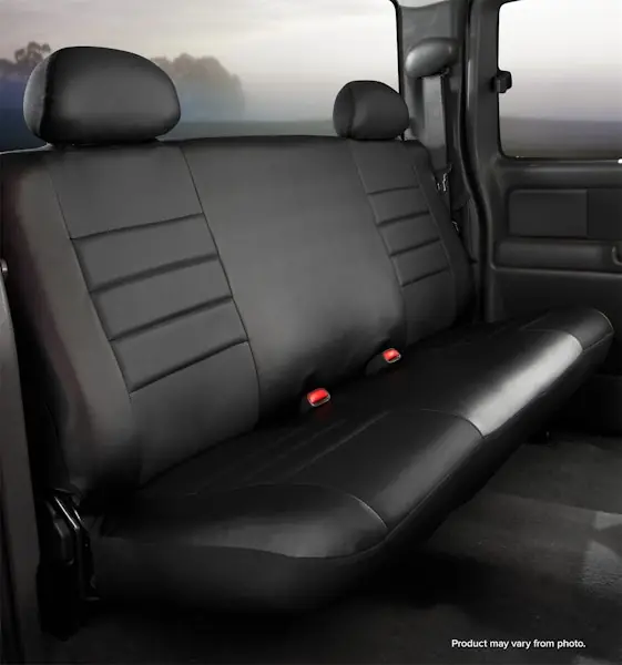 Luxury Fia SL62-78 BLK/BLK LeatherLite™ Custom Seat Cover