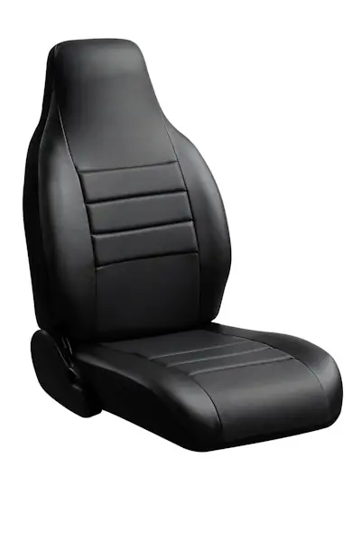 Fia SL63-2 BLK/BLK LeatherLite™ Universal Fit Seat Cover Seasonal Sale