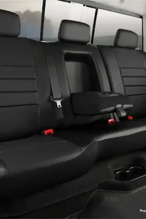 Warranty Included Fia SL67-32 BLK/BLK LeatherLite™ Custom Seat Cover