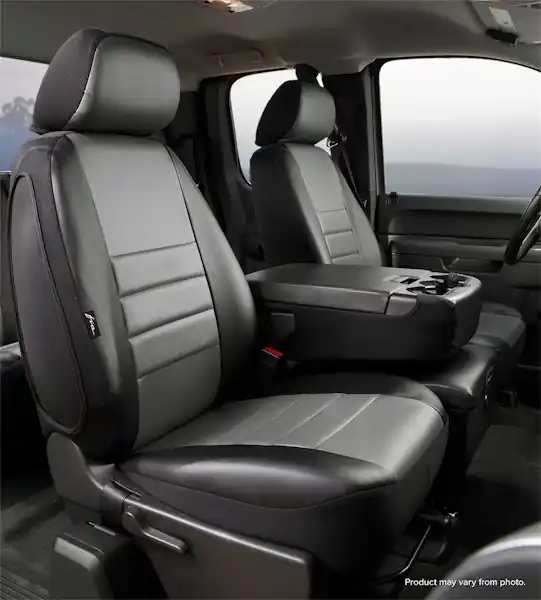 Fia SL67-42 GRAY LeatherLite™ Custom Seat Cover Mega Sale