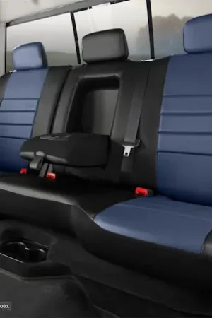 Best Price Fia SL67-62 BLUE LeatherLite™ Custom Seat Cover
