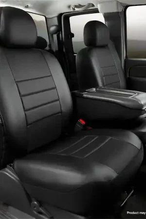 Bargain Fia SL67-81 BLK/BLK LeatherLite™ Custom Seat Cover