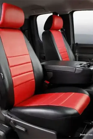 While Supplies Last Fia SL69-28 RED LeatherLite™ Custom Seat Cover