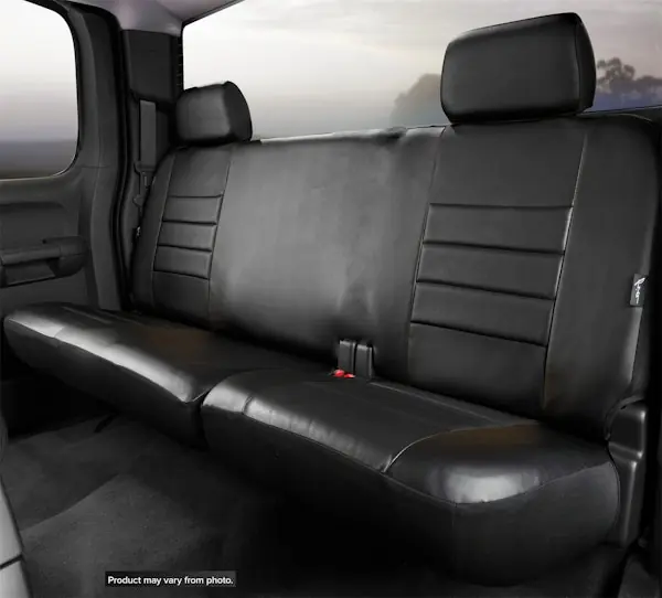 Fia SL69-57 BLK/BLK LeatherLite™ Custom Seat Cover Handmade