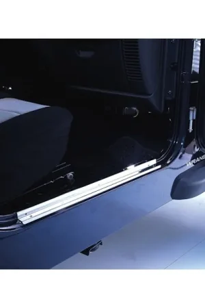 Special Discount Rugged Ridge 11119.03 Door Entry Guards; Stainless Steel; 97-06 Jeep Wrangler TJ