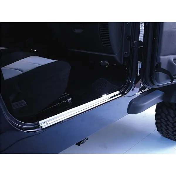 Special Discount Rugged Ridge 11119.03 Door Entry Guards; Stainless Steel; 97-06 Jeep Wrangler TJ