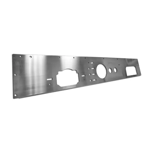 Rugged Ridge 11144.11 Dash Panel; Holes; Stainless Steel; 76-86 Jeep CJ Models Money Back Guarantee