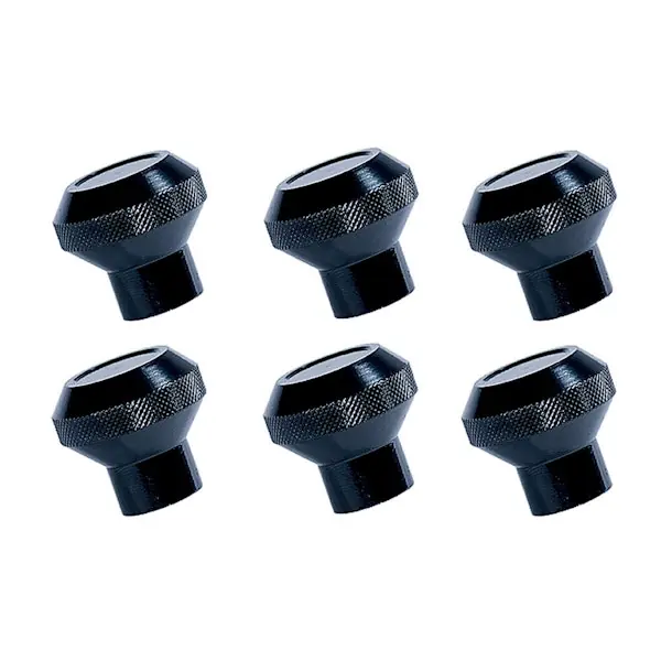 Reduced Price Rugged Ridge 11420.02 Billet Aluminum Dash Knob Set; Black; 76-86 Jeep CJ Models