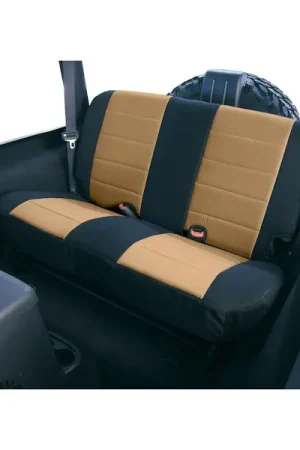 Rugged Ridge 13261.04 Neoprene Rear Seat Covers; Tan; 97-02 Jeep Wrangler TJ Free Returns