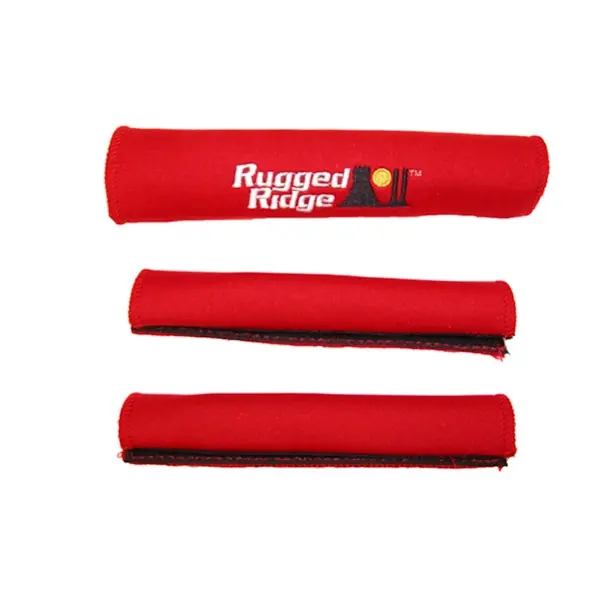Rugged Ridge 13305.51 Neoprene Door and Grab Handle Covers; Red; 87-95 Jeep Wrangler YJ Limited Edition
