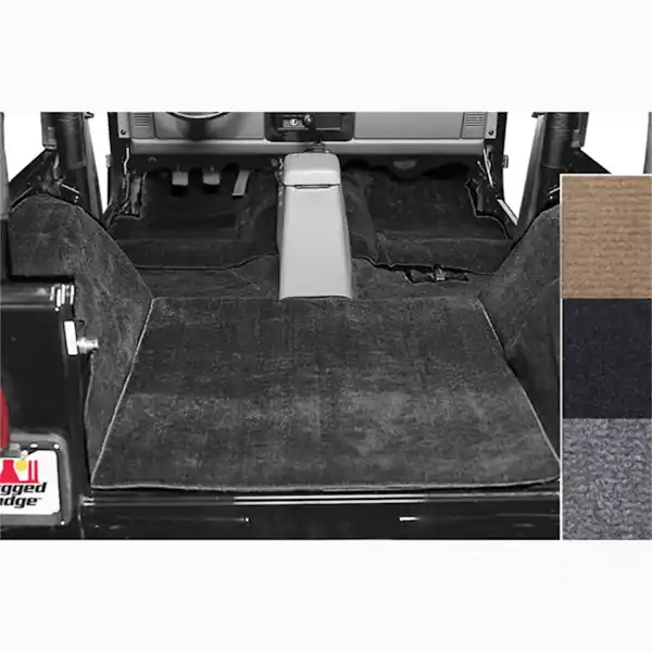 Modern Rugged Ridge 13690.01 Deluxe Carpet Kit, Black
