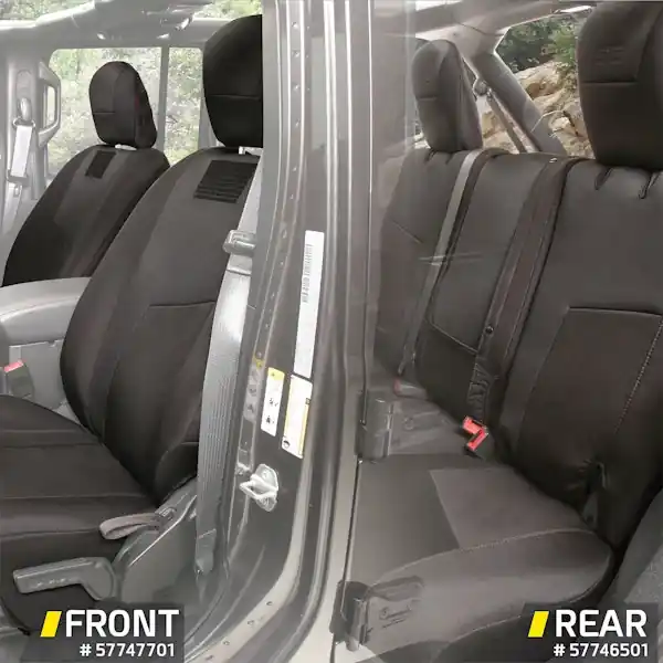 Smittybilt 57747701 GEAR CUSTOM FIT SEAT COVERS (FRONT) 2018+ JL JT Crafted