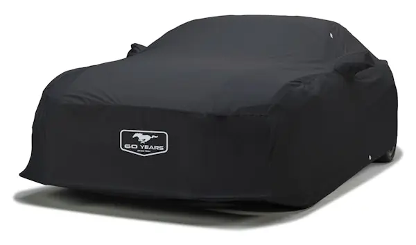 Covercraft Custom Car Covers C10137FD60PB Custom WeatherShield HP Car Cover with Mustang 60th Anniversary logo Hot Deal