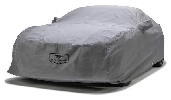 Shop Now Covercraft Custom Car Covers C10705FD60IC Custom 5-Layer Indoor Car Cover with Mustang 60th Anniversary logo