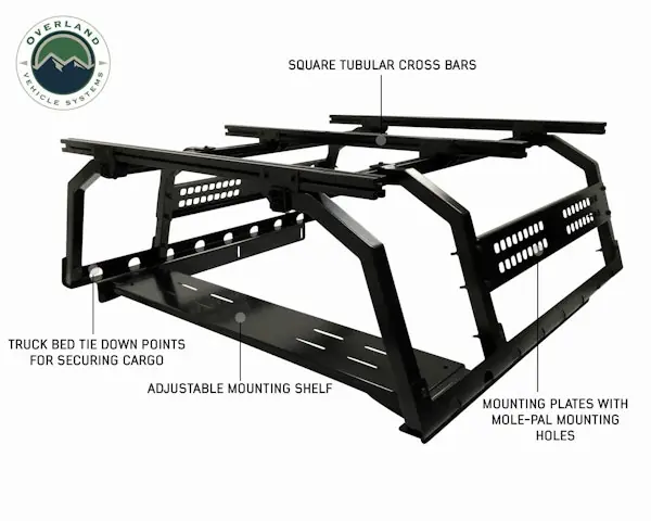 Overland Vehicle Systems 22030101 Discovery Rack with Side Cargo Plates Final Sale