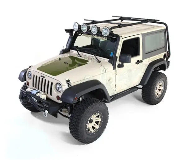 Secure Checkout Rugged Ridge 11703.01 Sherpa Roof Rack, 2 Door