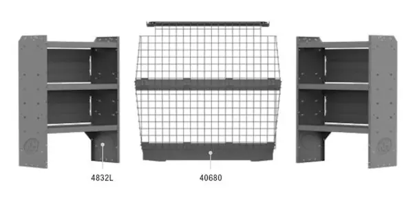 Today Only Holman (formerly Kargo Master) 407CE Commercial 43 H Shelves Wire Partition - NV200