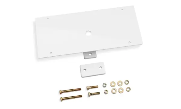 Place Order BACKRACK 91002RECW Utility Light Bracket; Universal; White; 16in. X 7in. Rectangle, Center Mount